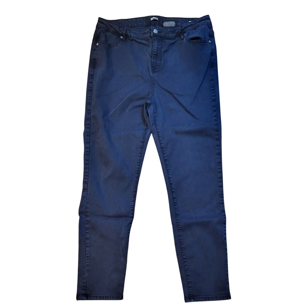Buffalo David Bitton Women Pants Dark Blue Size 16 Brushed Denim Jeans